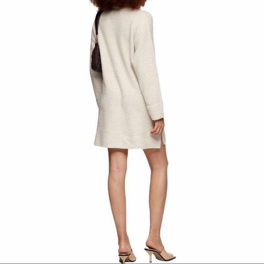Topshop Cream Knit Sweater Dress 4-6 - Picture 2 of 8